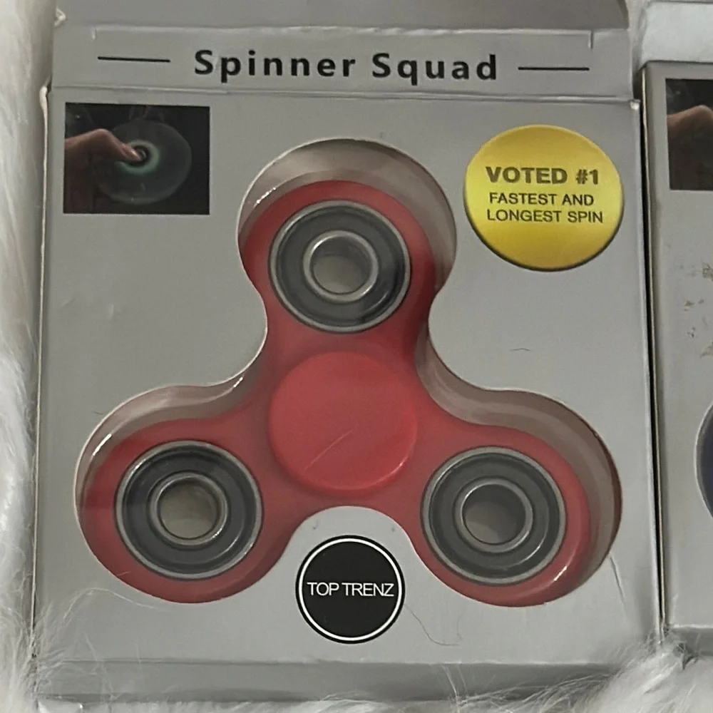 Top Trenz Red‎ and Blue Fidget Spinners Set of 2 - Voted #1 Fastest and Longest